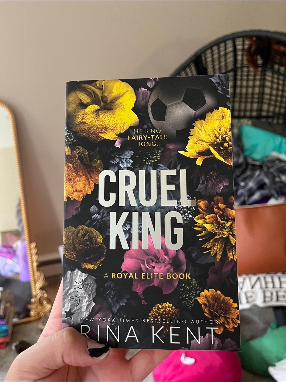 Cruel King - Black Floral Paperback-Style BookTok Book